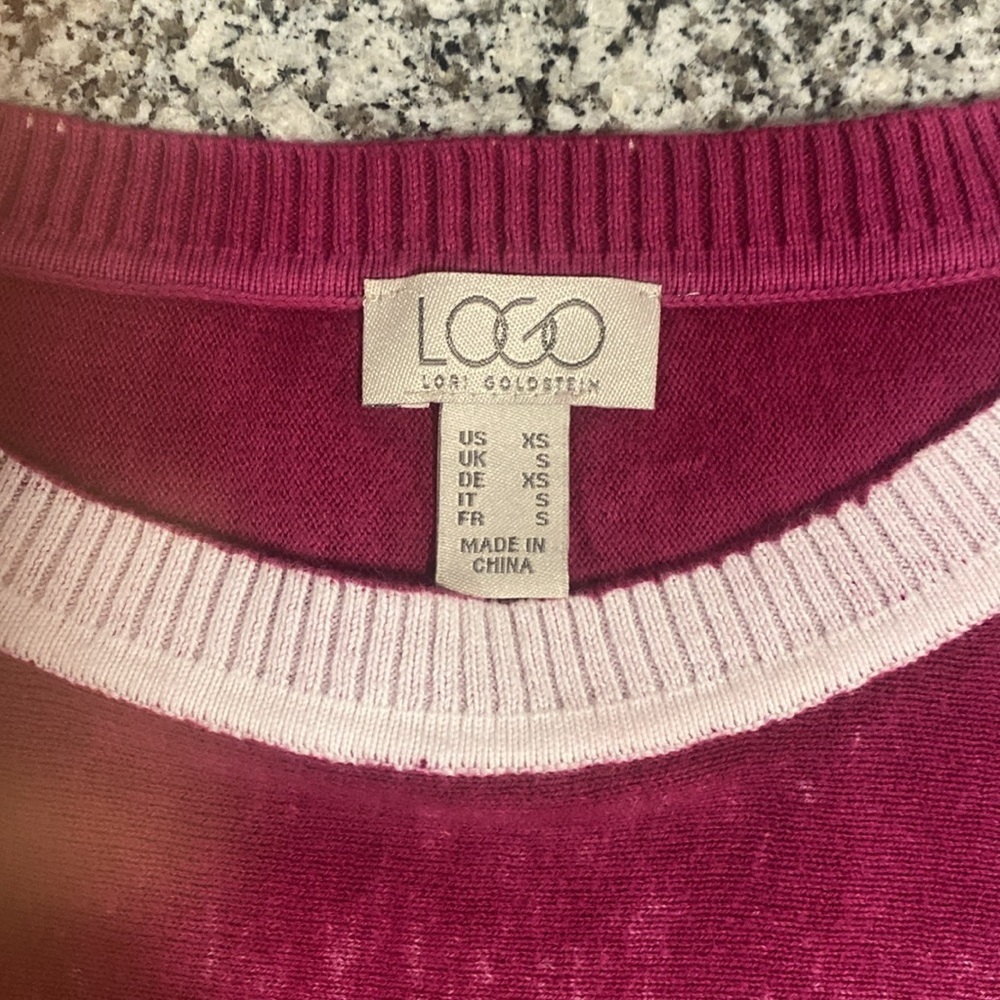 Logo Distressed Sweater with Contrast Detail - Picture 7 of 9